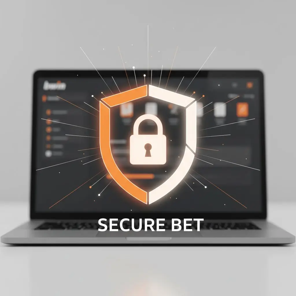 Ασφαλές online στοίχημα σε ψηφιακό περιβάλλον με λουκέτο και ασπίδα