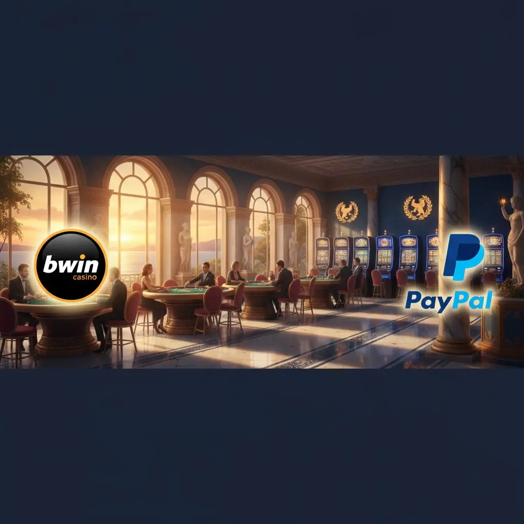 banner με το bwin casino και το λογότυπο PayPal για ασφαλείς συναλλαγές στην Ελλάδα