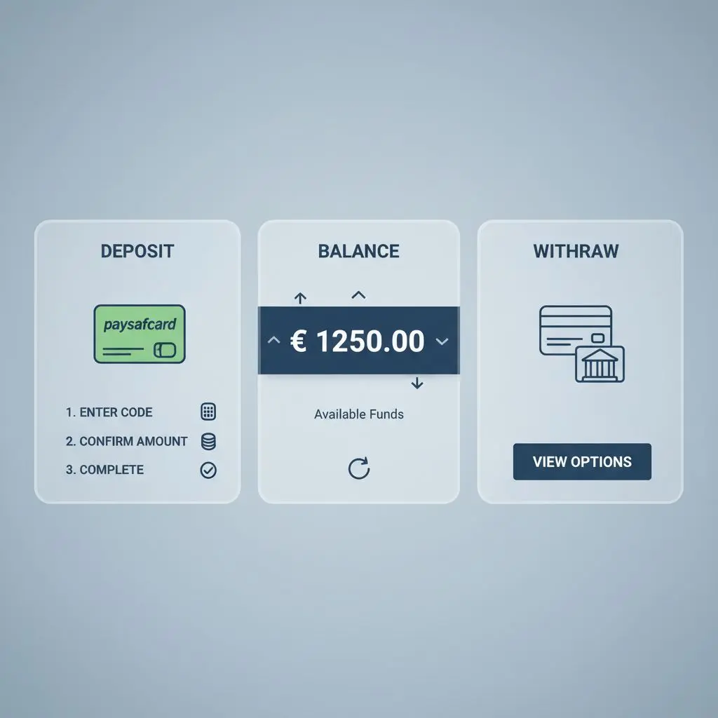 Παράδειγμα οθόνης ταμείου με επιλογή paysafecard και επιβεβαίωση κατάθεσης